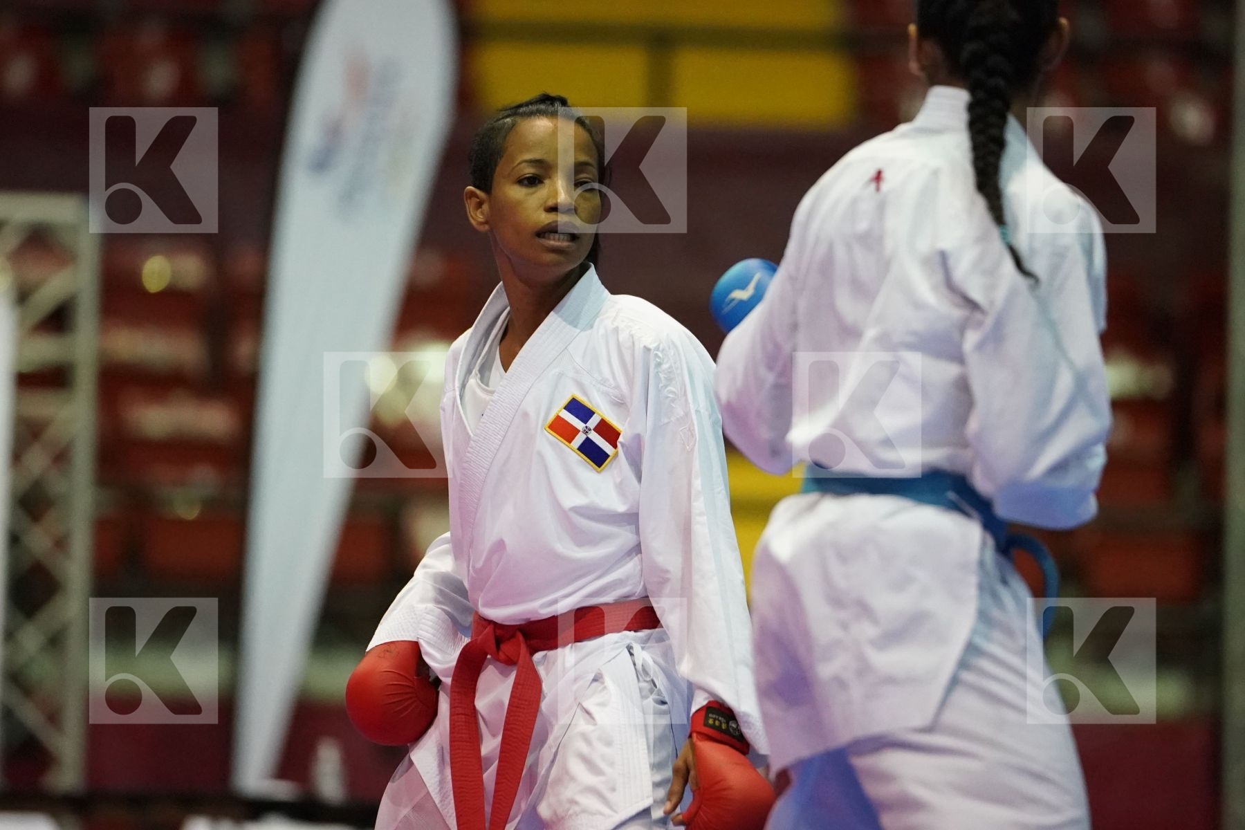 VILLANUEVA FABIAN ANA  (DOMINICAN REPUBLIC) vs CAMPOS AURIMER (VENEZUELA) in Senior Kumite -50 Kg - Final bout