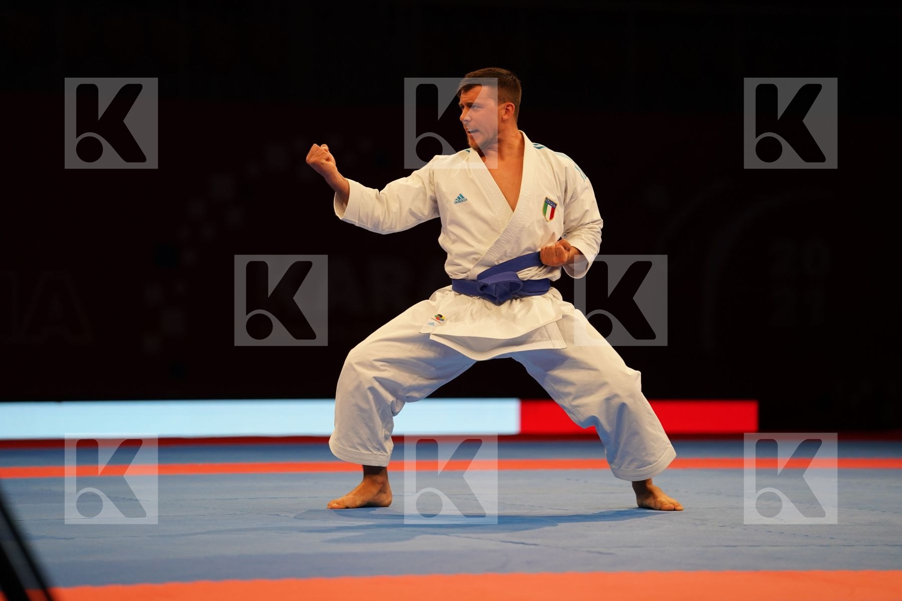 BUSATO MATTIA (ITALY) in Senior Male Kata - bronze bout
