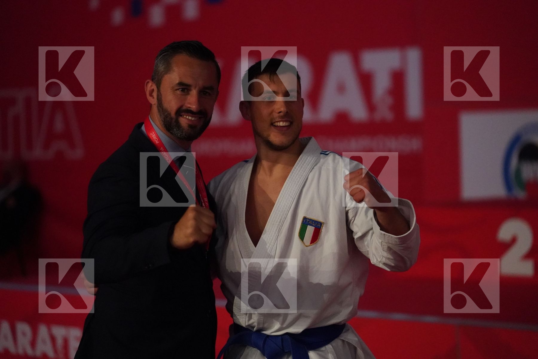 BUSATO MATTIA (ITALY) in Senior Male Kata - bronze bout