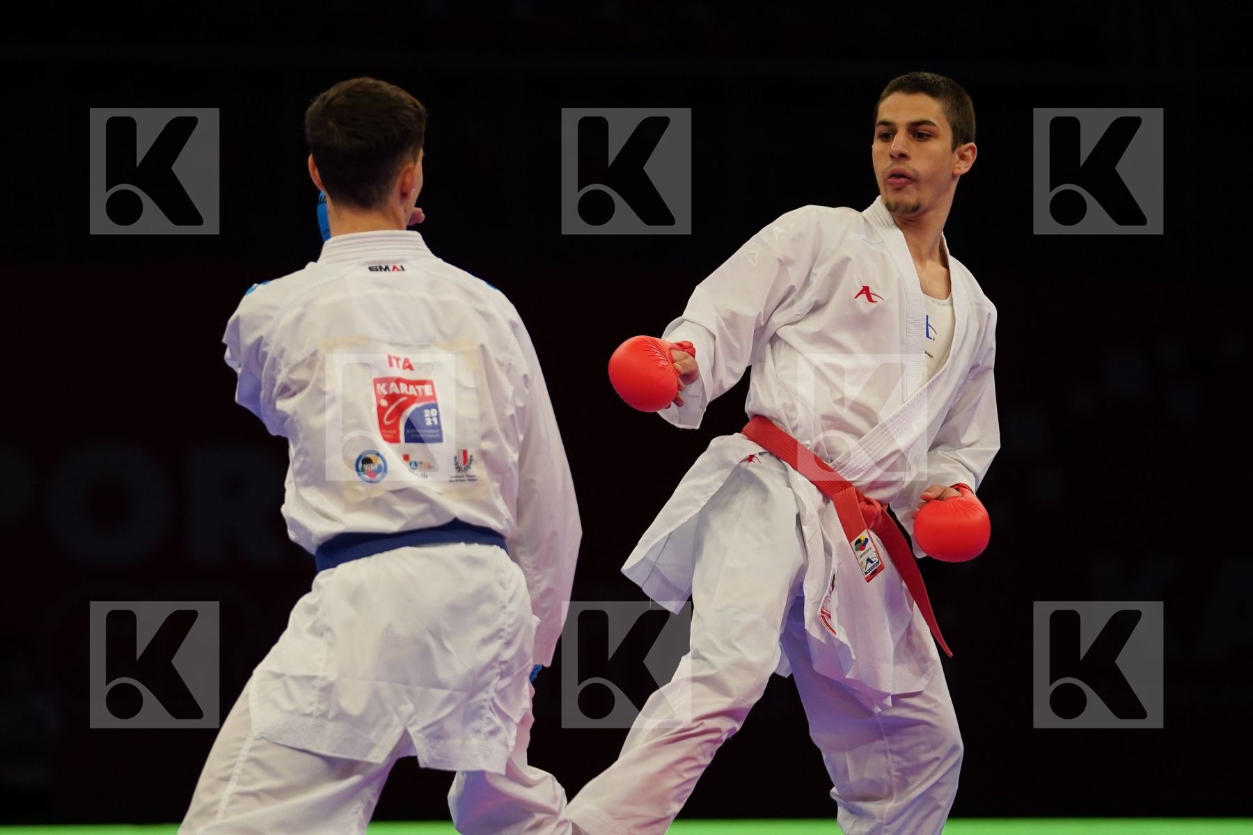 OGANNISIAN IURIK (RUSSIA) Vs GRECO DANILO (ITALY) in Senior Kumite -60 Kg - bronze bout