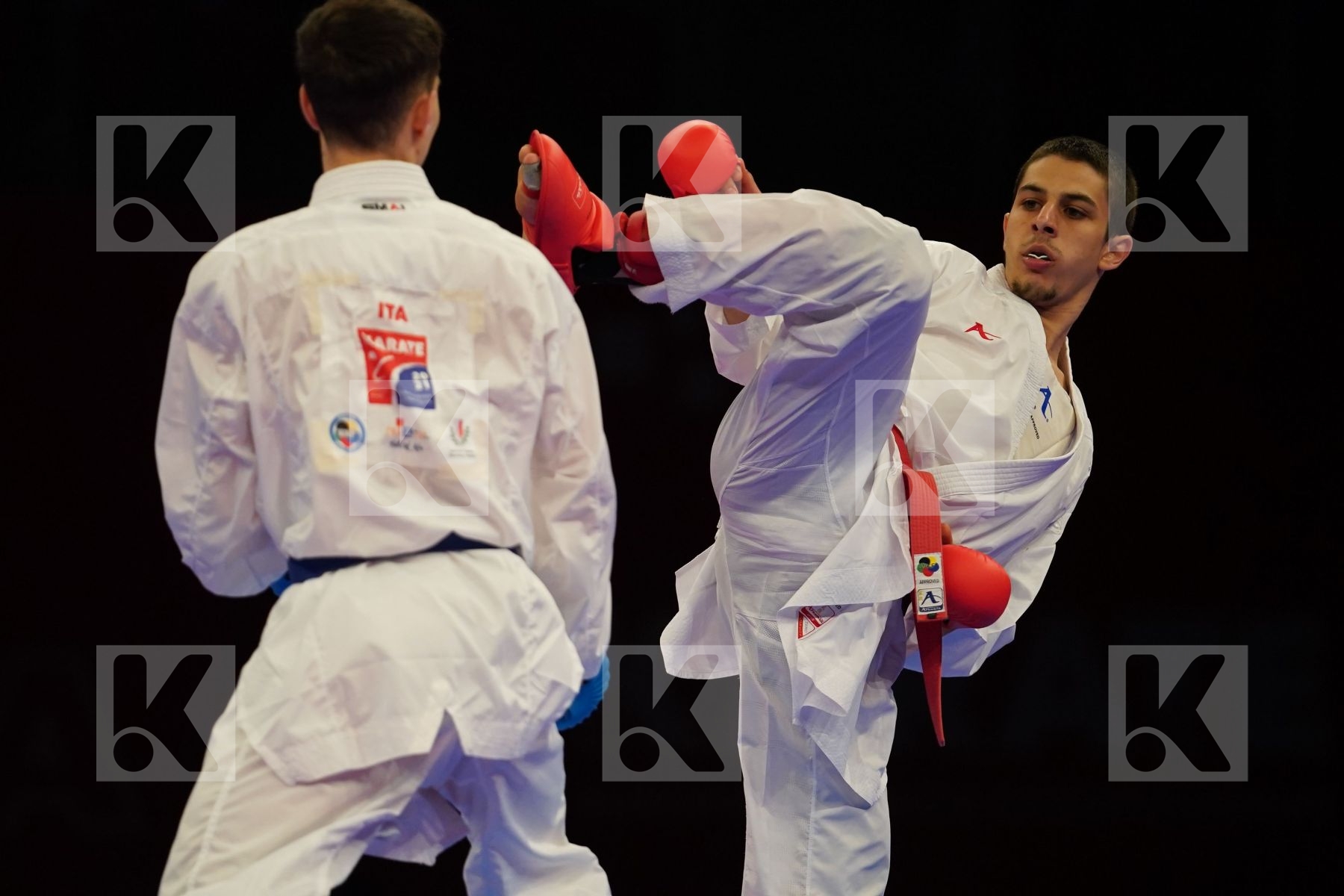 OGANNISIAN IURIK (RUSSIA) Vs GRECO DANILO (ITALY) in Senior Kumite -60 Kg - bronze bout