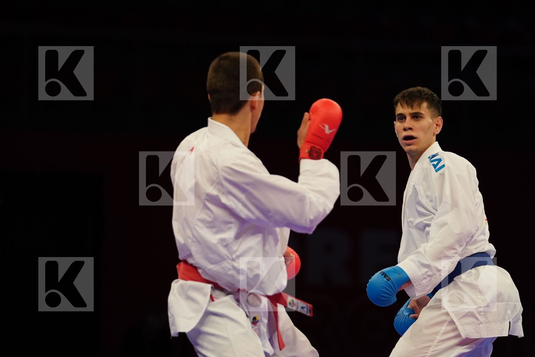 OGANNISIAN IURIK (RUSSIA) Vs GRECO DANILO (ITALY) in Senior Kumite -60 Kg - bronze bout