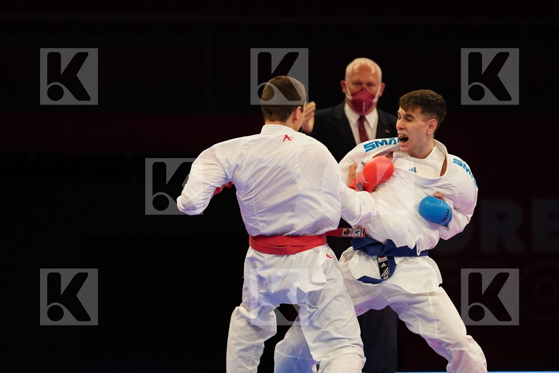 OGANNISIAN IURIK (RUSSIA) Vs GRECO DANILO (ITALY) in Senior Kumite -60 Kg - bronze bout