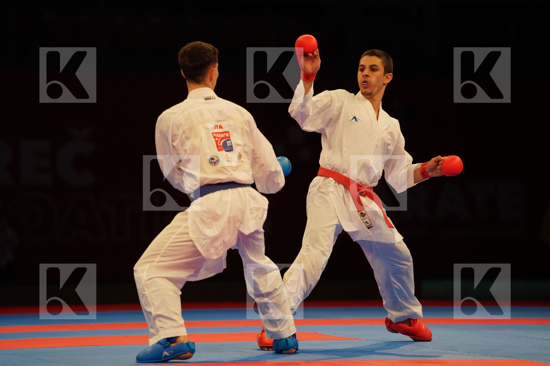 OGANNISIAN IURIK (RUSSIA) Vs GRECO DANILO (ITALY) in Senior Kumite -60 Kg - bronze bout
