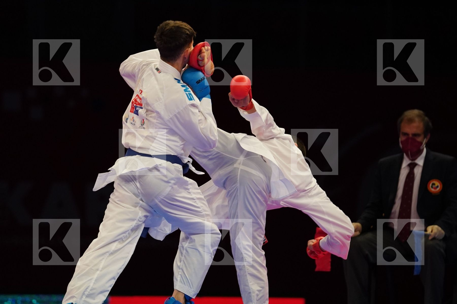 OGANNISIAN IURIK (RUSSIA) Vs GRECO DANILO (ITALY) in Senior Kumite -60 Kg - bronze bout