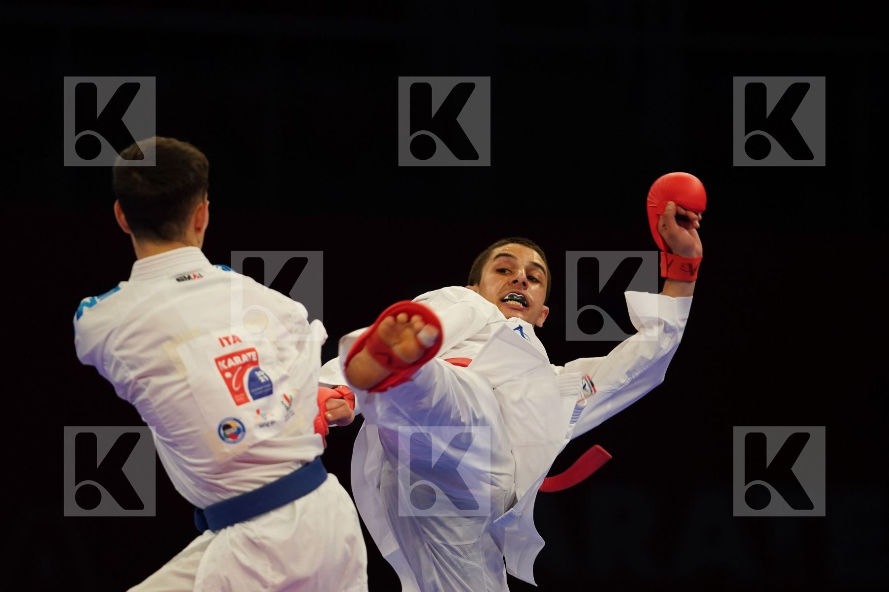 OGANNISIAN IURIK (RUSSIA) Vs GRECO DANILO (ITALY) in Senior Kumite -60 Kg - bronze bout