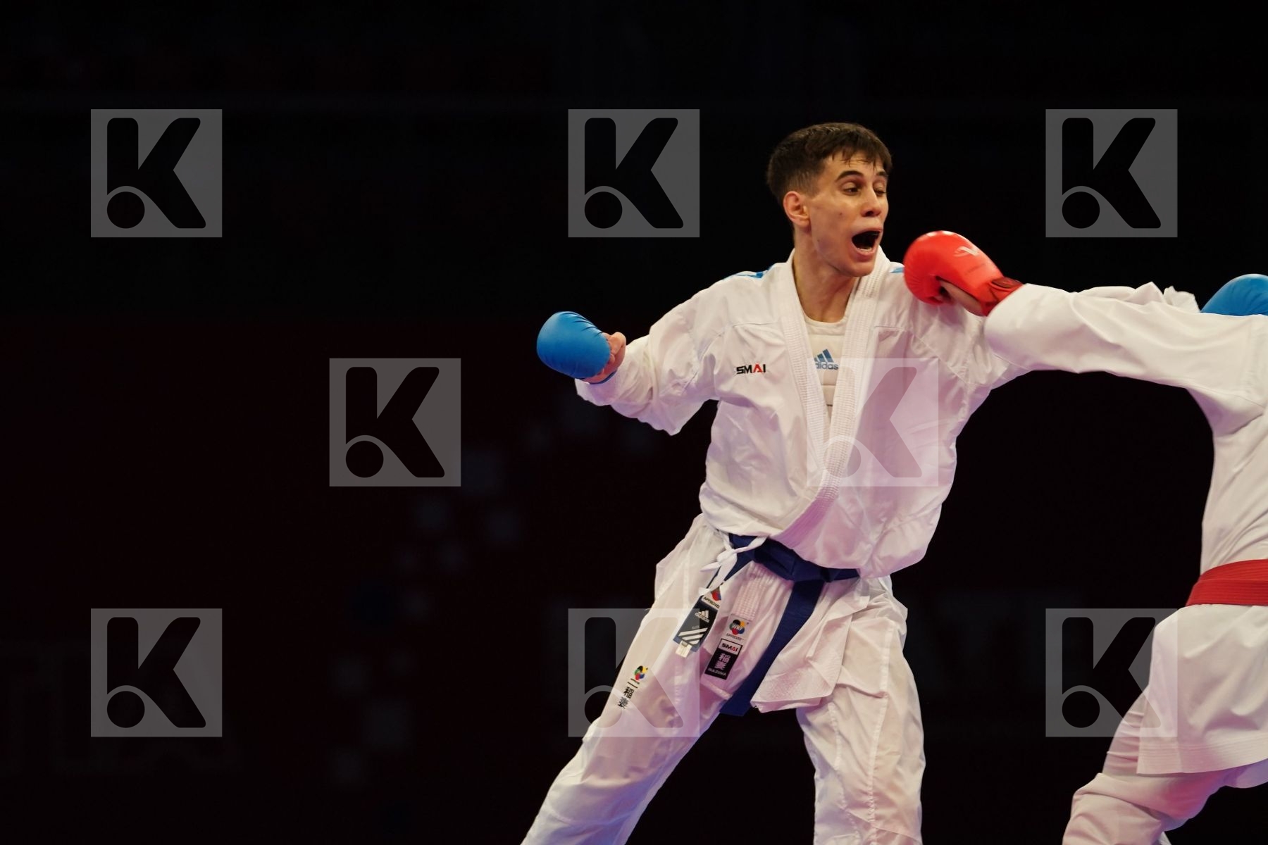 OGANNISIAN IURIK (RUSSIA) Vs GRECO DANILO (ITALY) in Senior Kumite -60 Kg - bronze bout