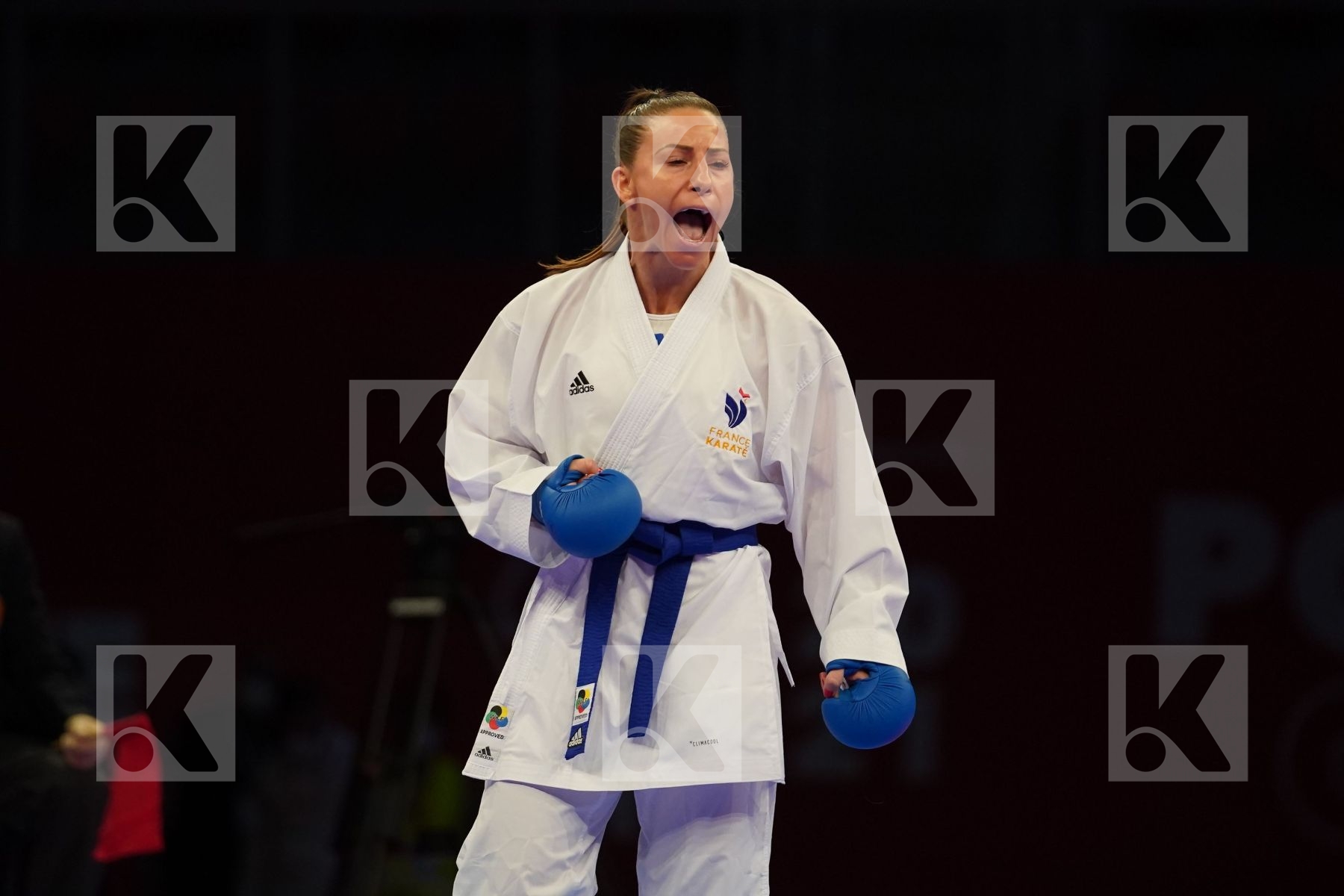 PERFETTO ERMINIA (ITALY) Vs RECCHIA ALEXANDRA (FRANCE) in Senior Kumite -50 Kg - bronze bout
