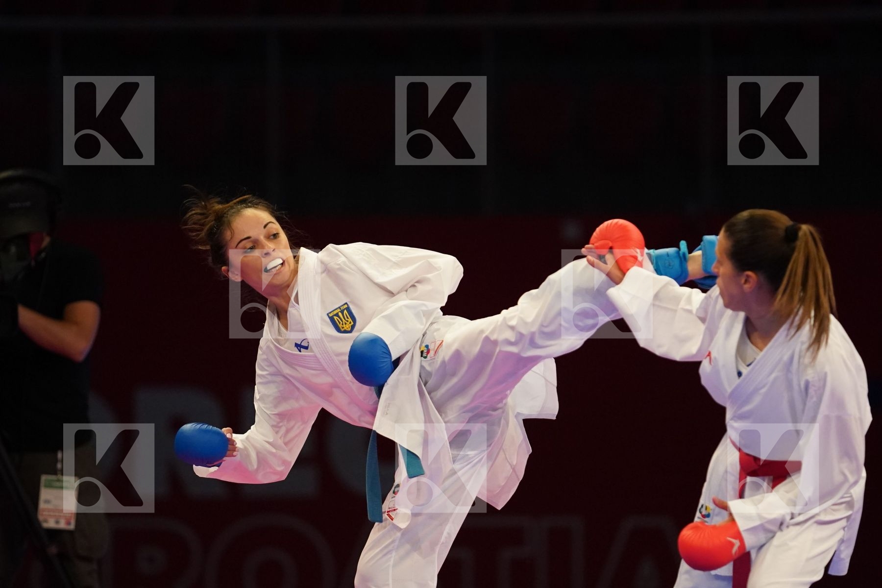MILIVOJCEVIC JELENA (SERBIA) Vs KRYVA KATERYNA (UKRAINE) in Senior Kumite -50 Kg - bronze bout