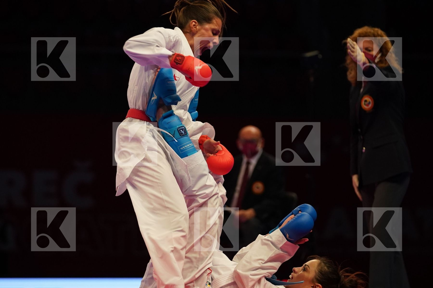 MILIVOJCEVIC JELENA (SERBIA) Vs KRYVA KATERYNA (UKRAINE) in Senior Kumite -50 Kg - bronze bout