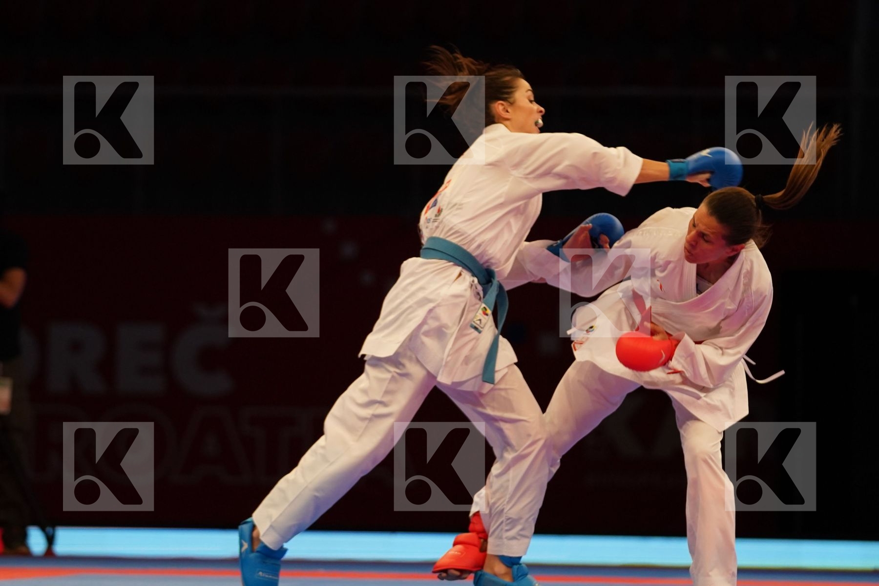 MILIVOJCEVIC JELENA (SERBIA) Vs KRYVA KATERYNA (UKRAINE) in Senior Kumite -50 Kg - bronze bout