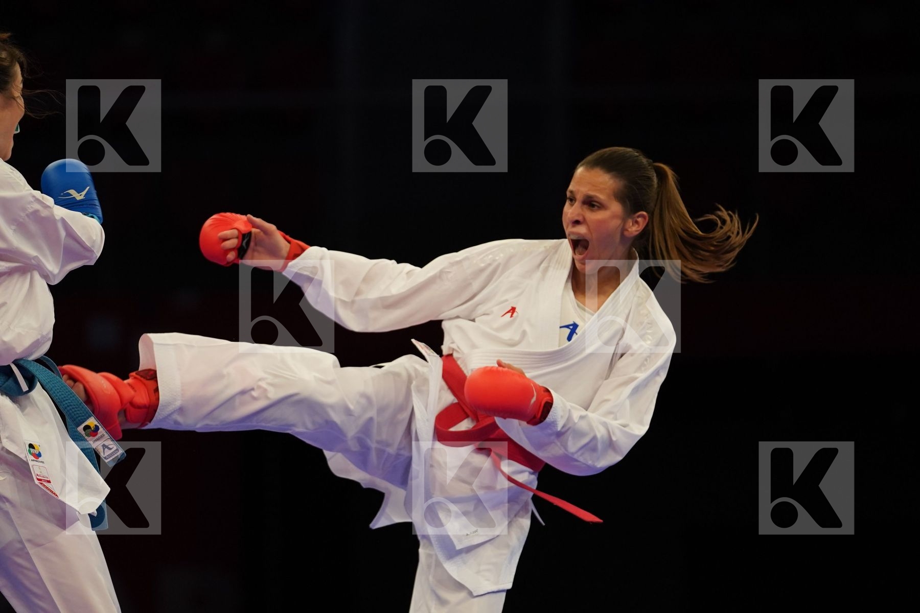 MILIVOJCEVIC JELENA (SERBIA) Vs KRYVA KATERYNA (UKRAINE) in Senior Kumite -50 Kg - bronze bout