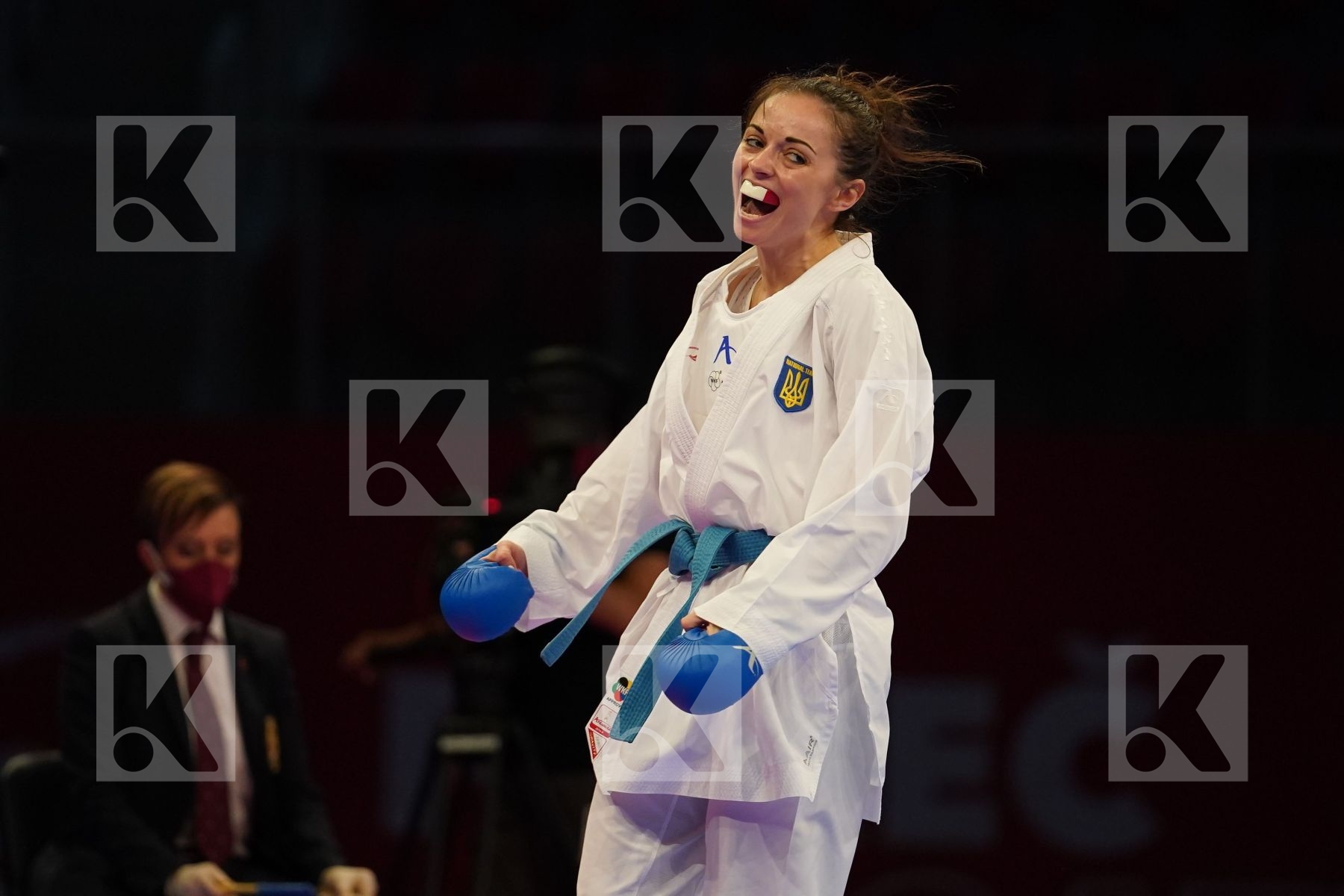 MILIVOJCEVIC JELENA (SERBIA) Vs KRYVA KATERYNA (UKRAINE) in Senior Kumite -50 Kg - bronze bout