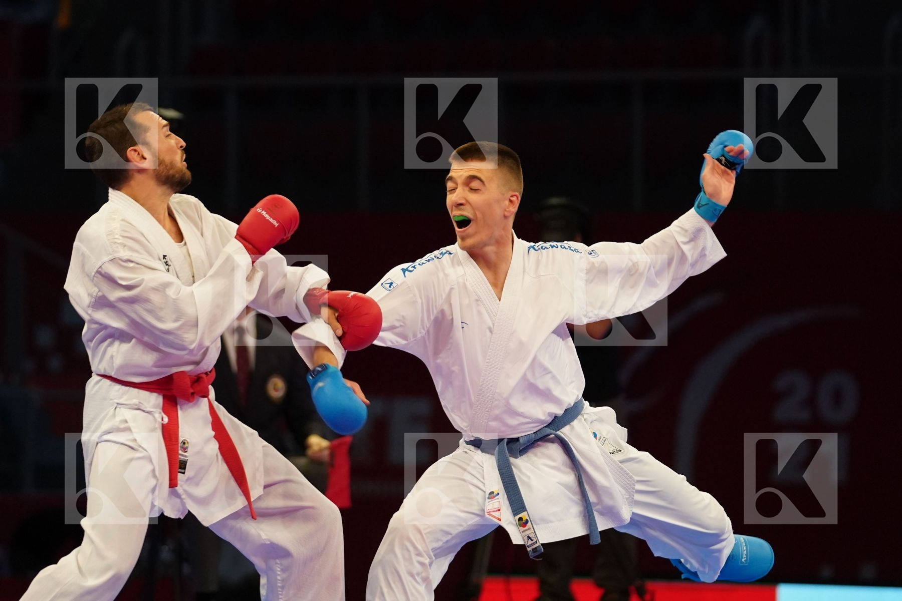 POKORNY STEFAN (AUSTRIA) Vs BERAK BORAN (CROATIA) in Senior Kumite -67 Kg - bronze bout