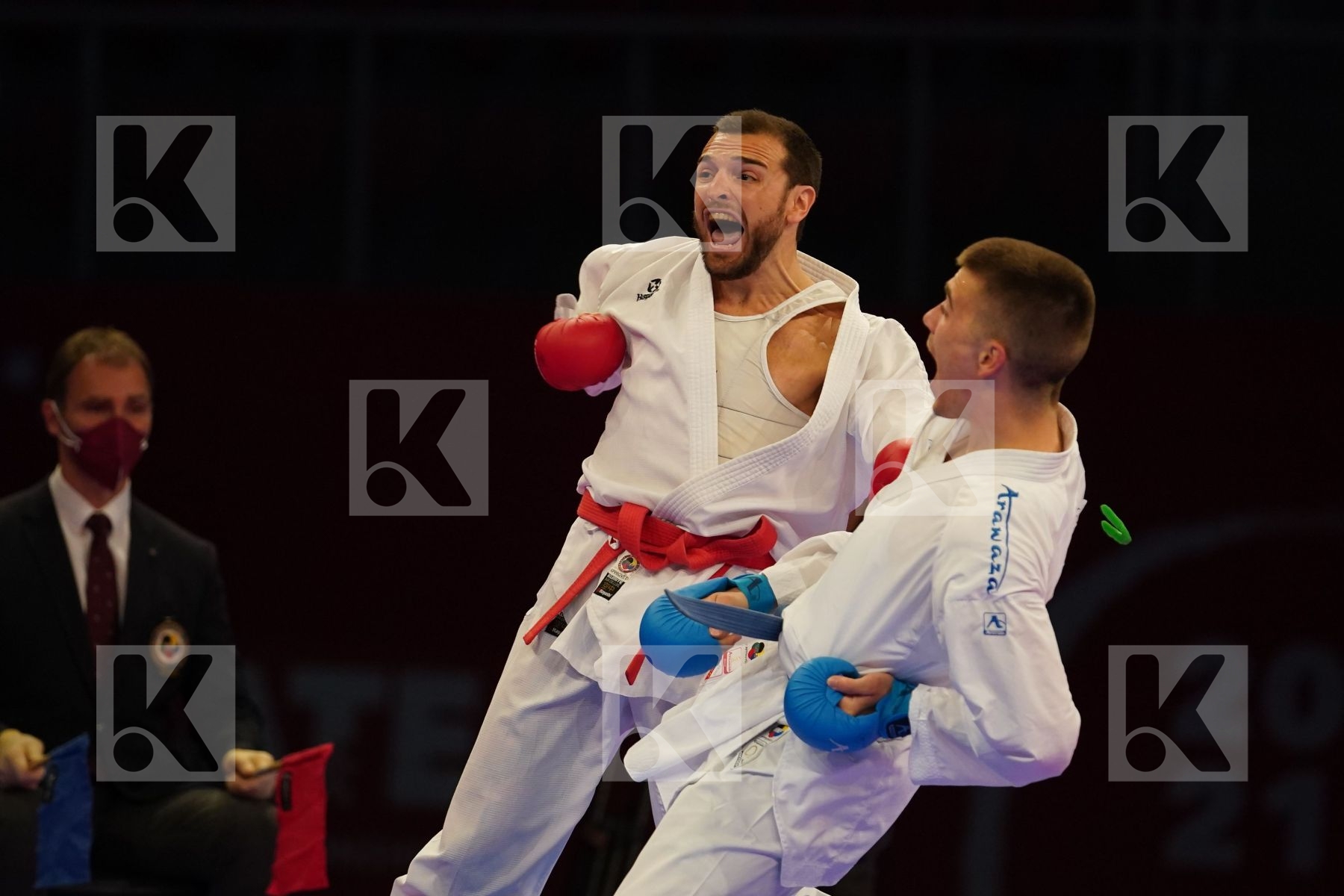 POKORNY STEFAN (AUSTRIA) Vs BERAK BORAN (CROATIA) in Senior Kumite -67 Kg - bronze bout