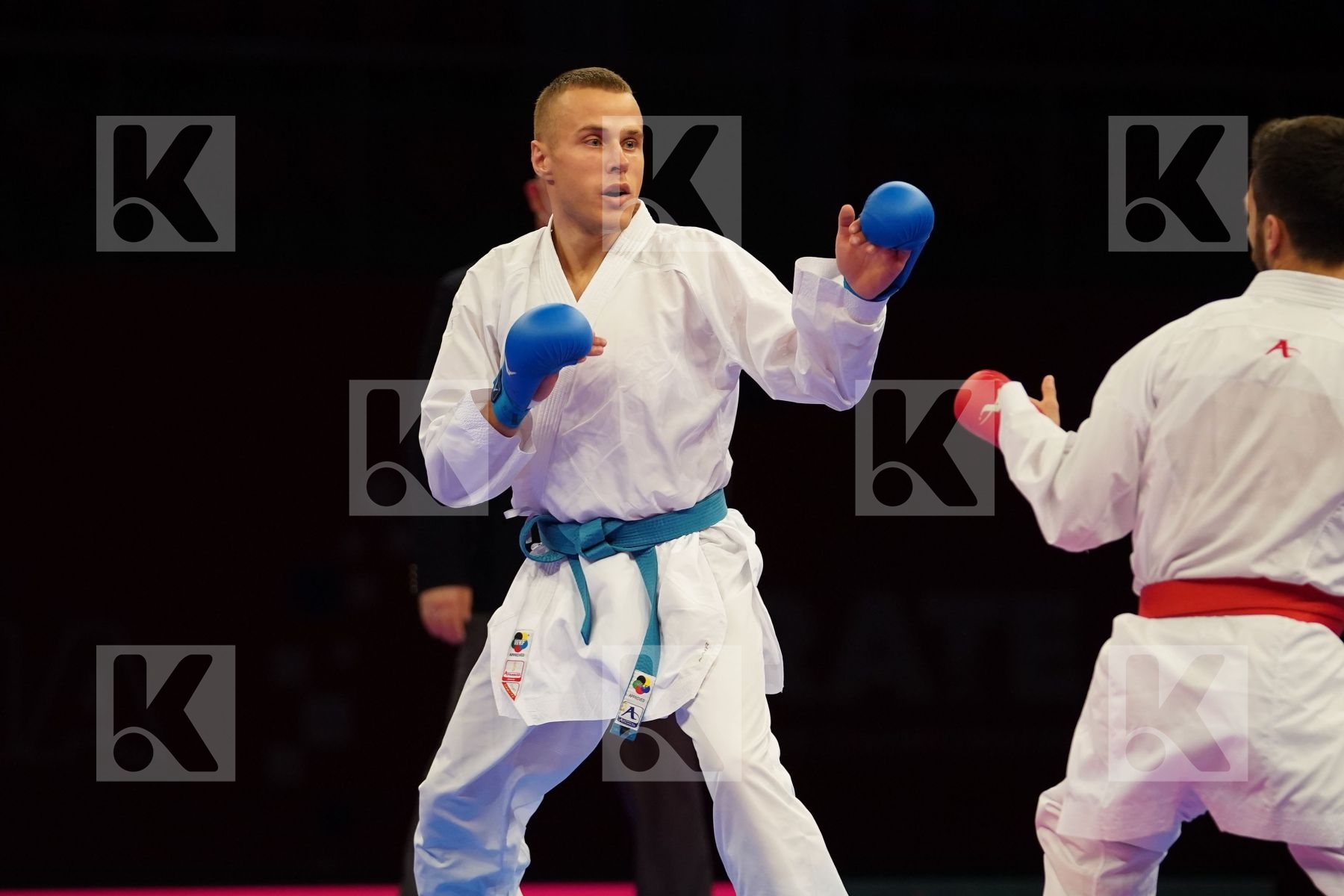 SAMDAN ERAY (TURKEY) Vs KALNINS KALVIS (LATVIA) in Senior Kumite -60 Kg - Final bout