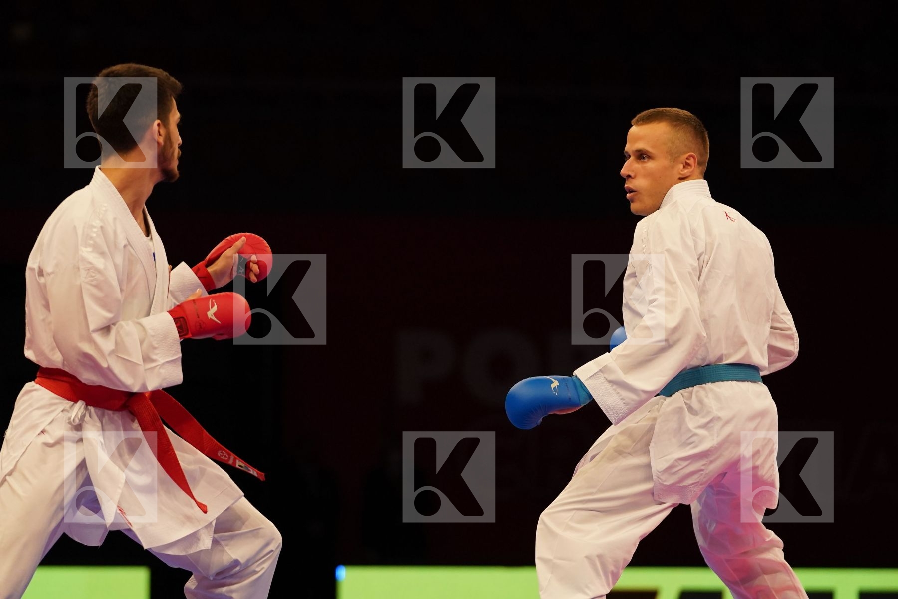 SAMDAN ERAY (TURKEY) Vs KALNINS KALVIS (LATVIA) in Senior Kumite -60 Kg - Final bout