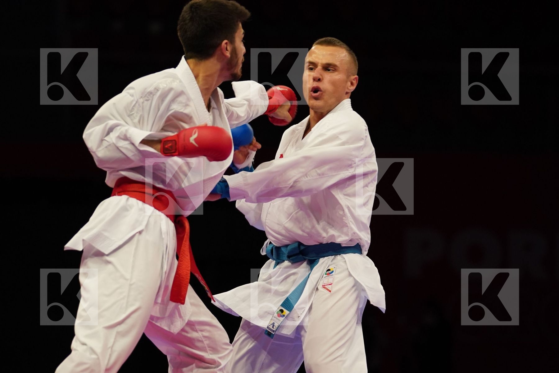 SAMDAN ERAY (TURKEY) Vs KALNINS KALVIS (LATVIA) in Senior Kumite -60 Kg - Final bout