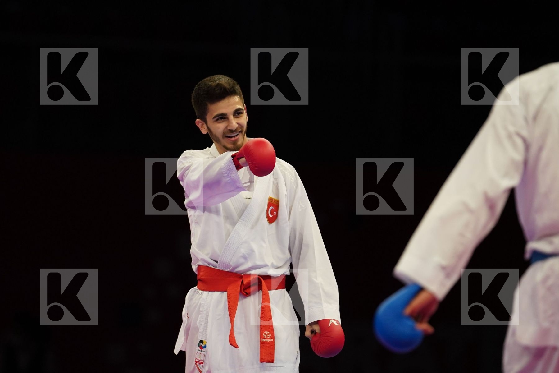 SAMDAN ERAY (TURKEY) Vs KALNINS KALVIS (LATVIA) in Senior Kumite -60 Kg - Final bout