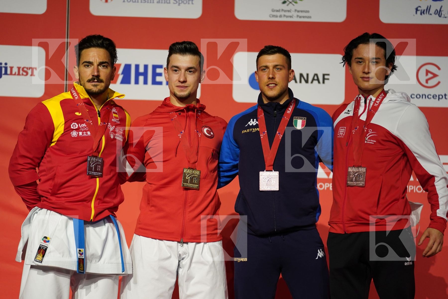 Senior Male Kata - Podium ceremony