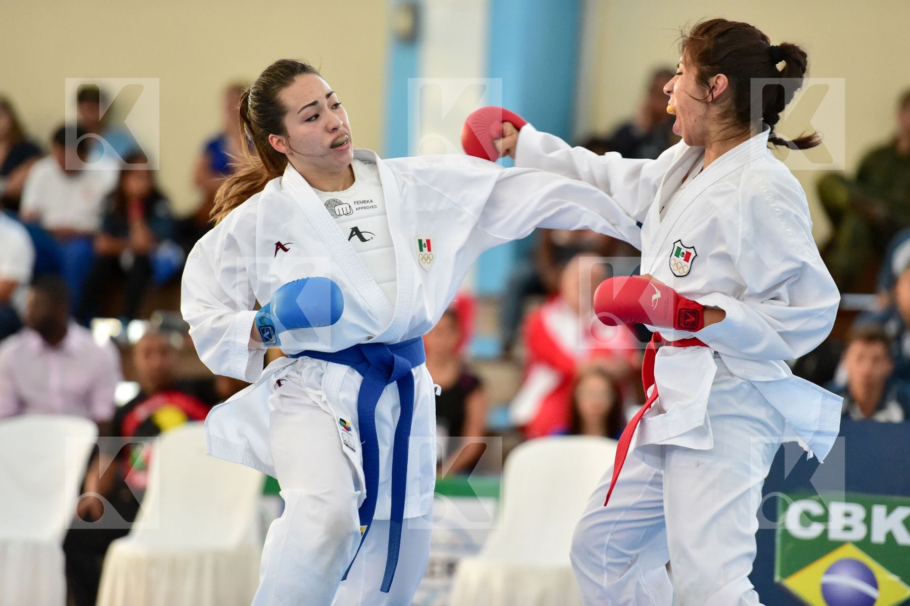 -61 Kg Arreola Merillela Female final Flores Paula Ivonne kumite