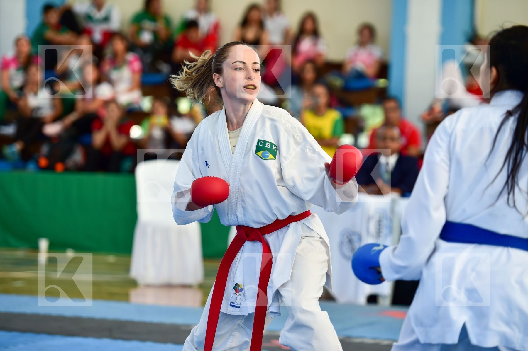 -50 Kg Brazil Female final Hidalgo Andrea kumite Mafra Beatriz P