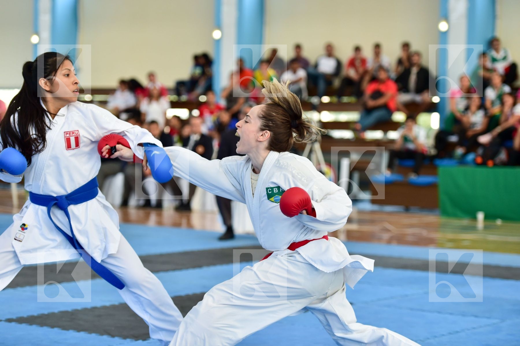 -50 Kg Brazil Female final Hidalgo Andrea kumite Mafra Beatriz P