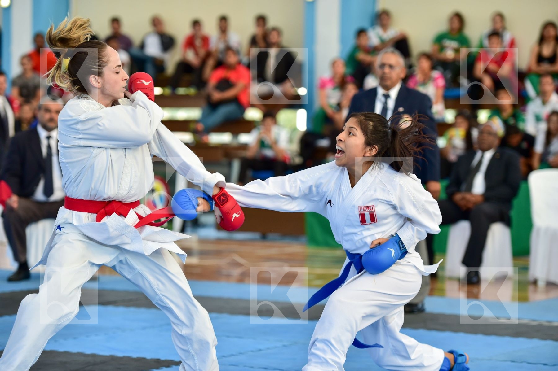 -50 Kg Brazil Female final Hidalgo Andrea kumite Mafra Beatriz P