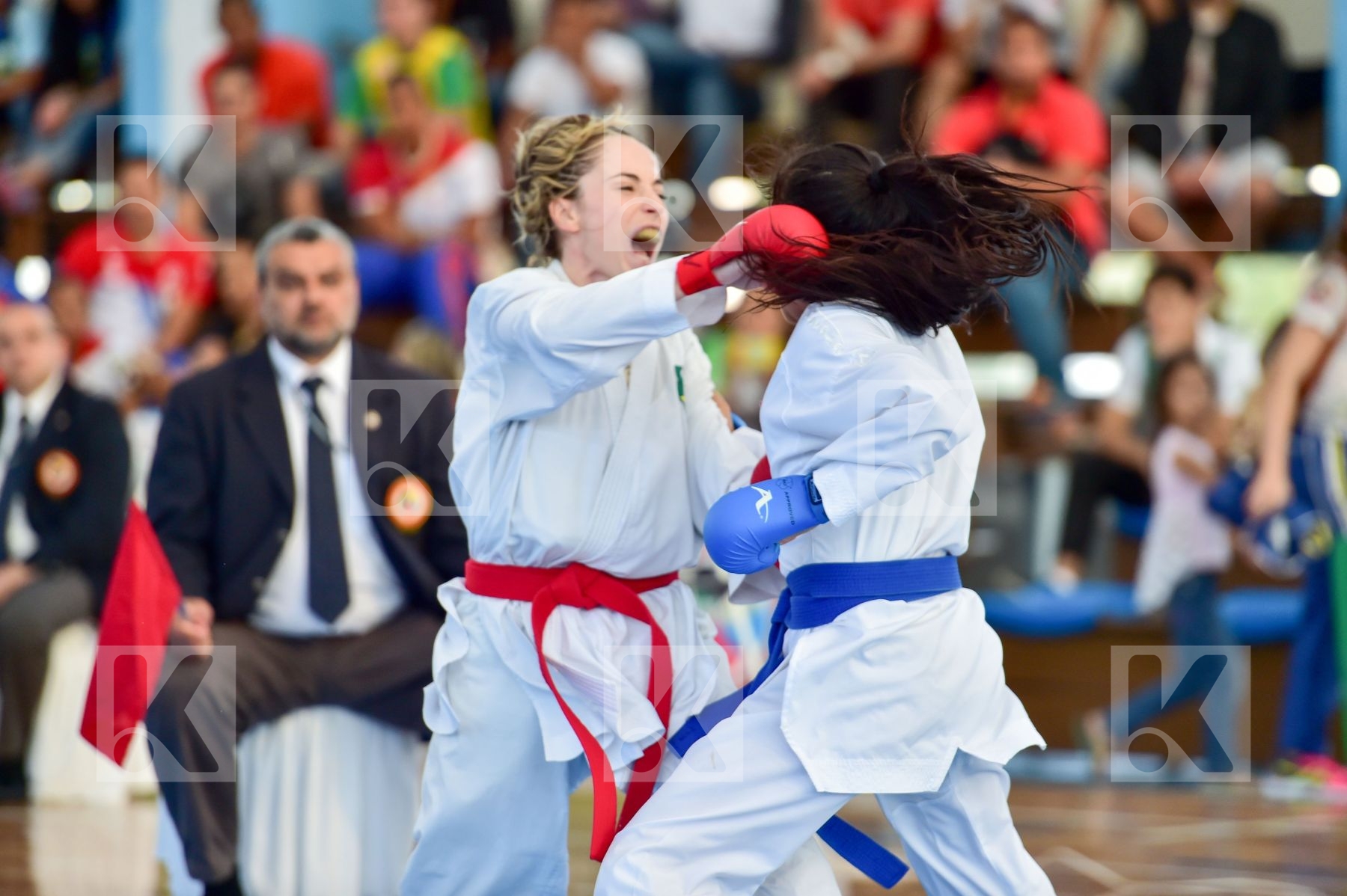 -50 Kg Brazil Female final Hidalgo Andrea kumite Mafra Beatriz P