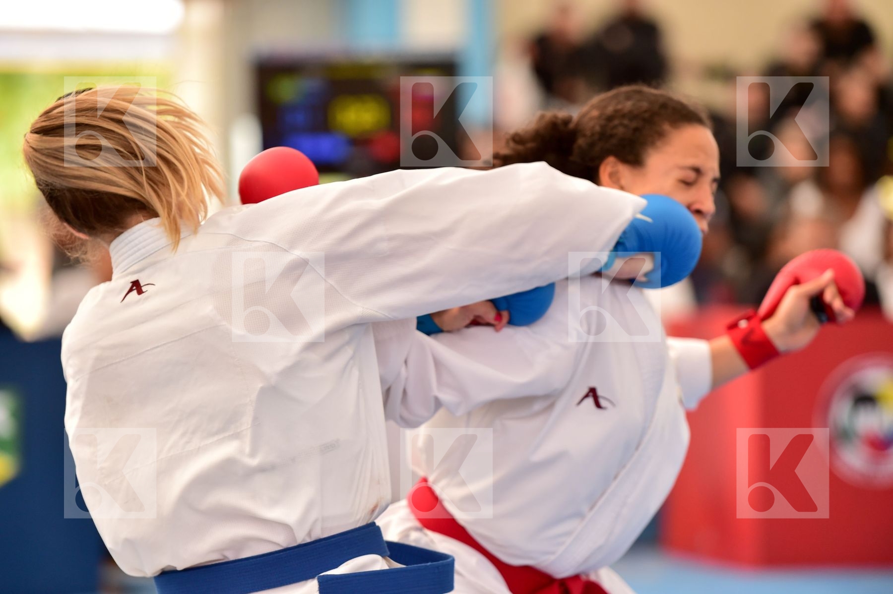 Brasil Female final kumite team Venezuela