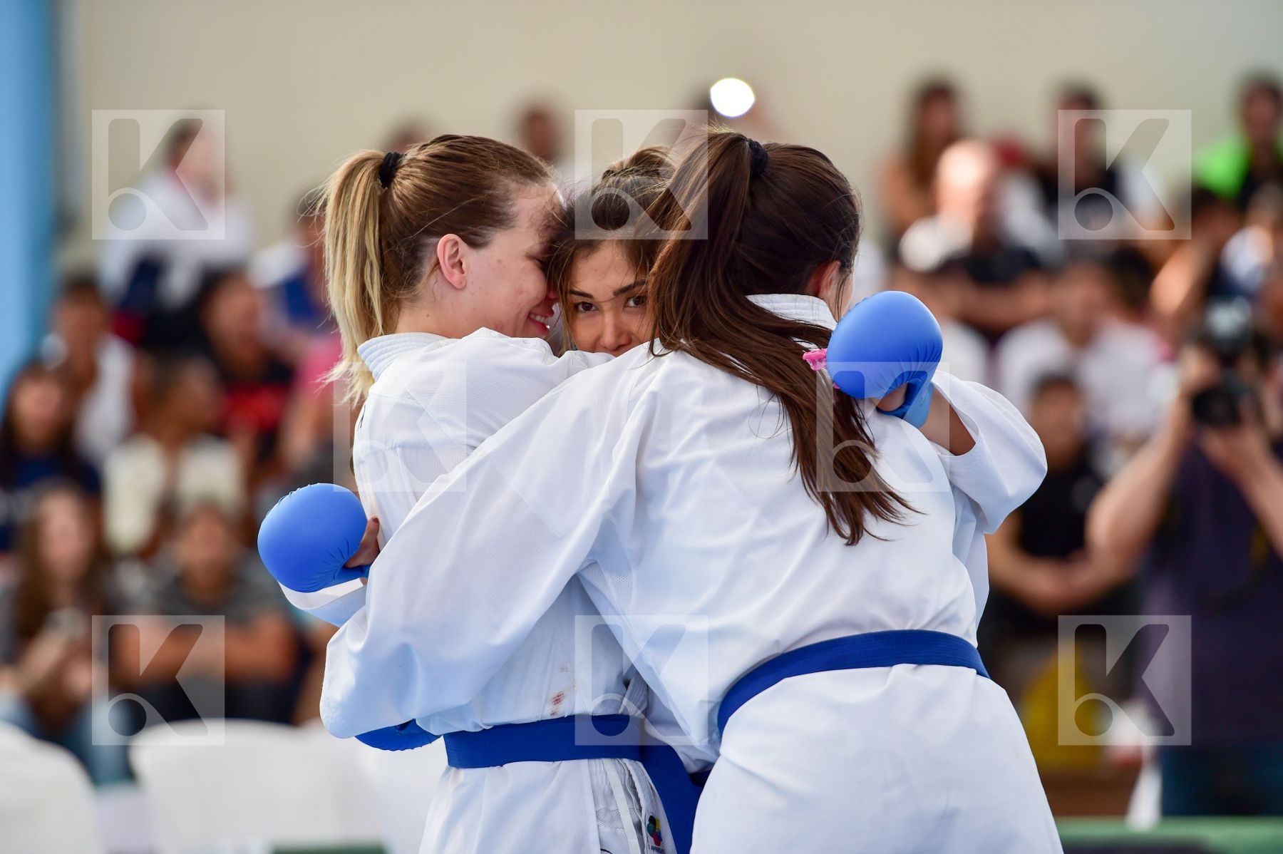 Brasil Female final kumite team Venezuela