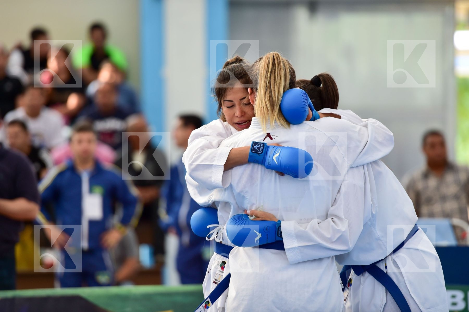 Brasil Female final kumite team Venezuela