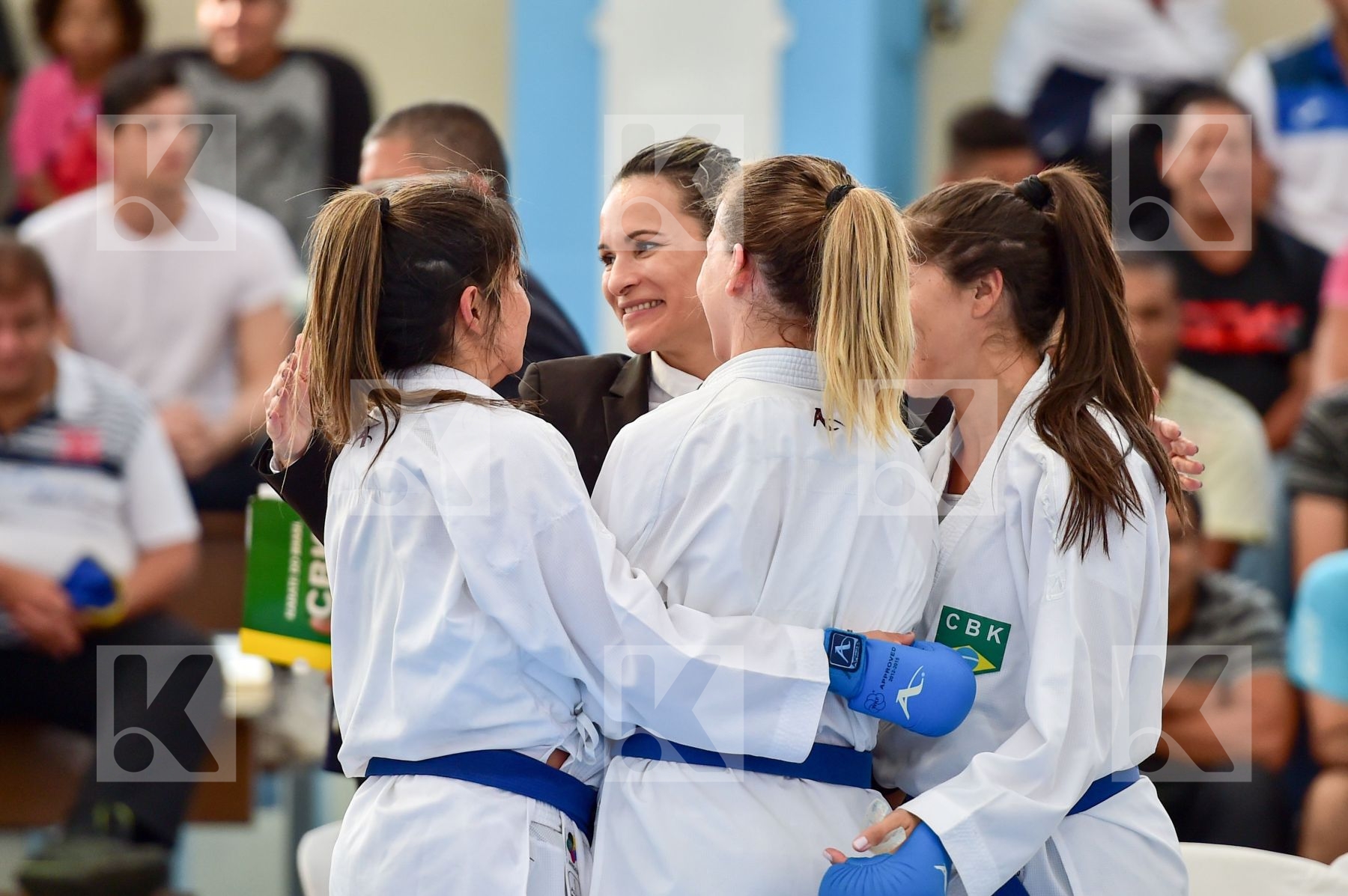 Brasil Female final kumite team Venezuela