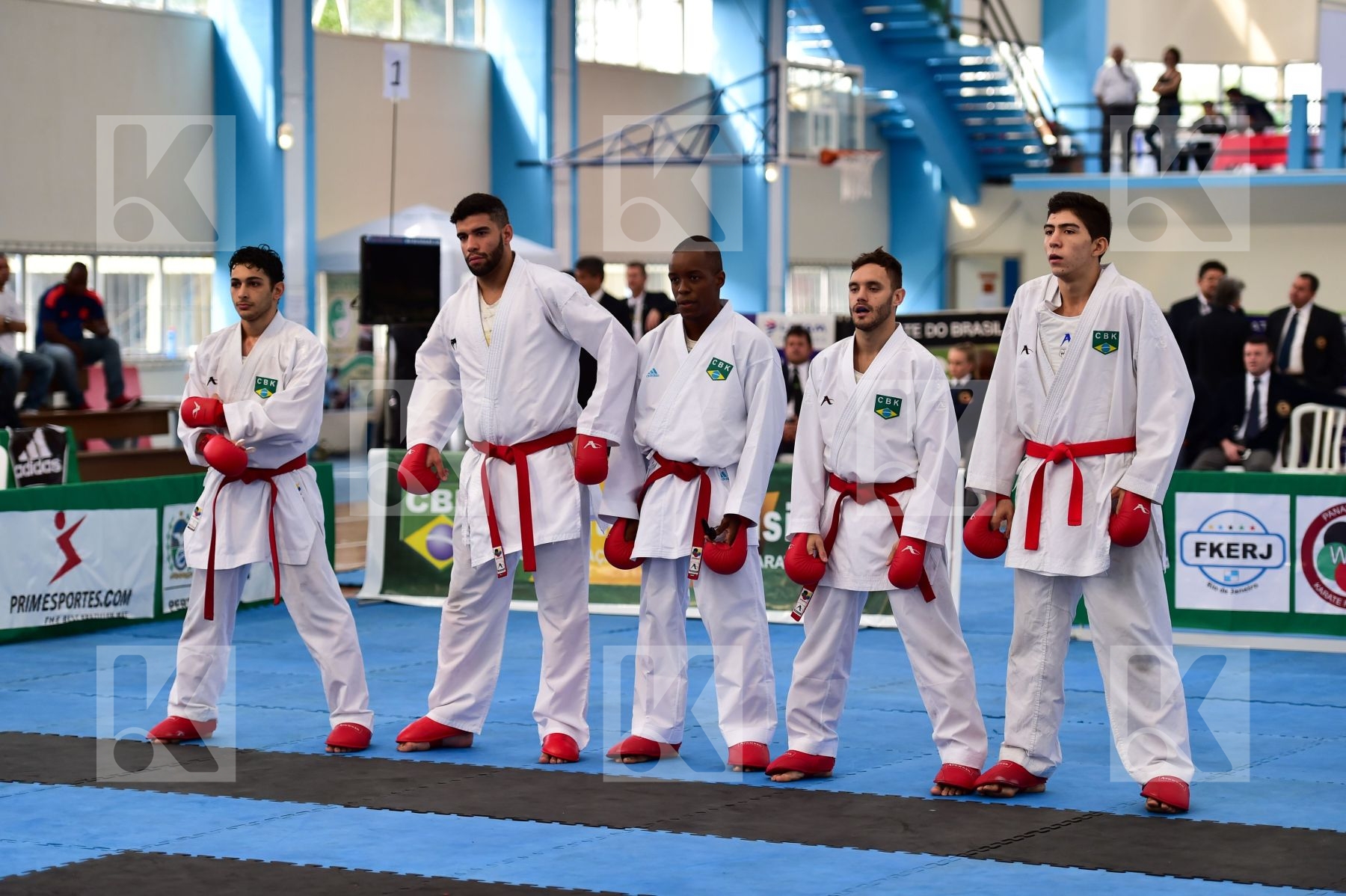 Brasil final kumite Male team Venezuela