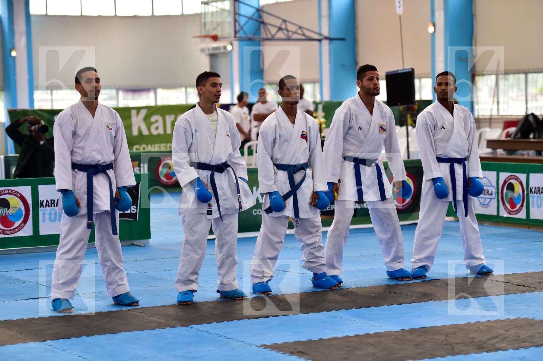 Brasil final kumite Male team Venezuela