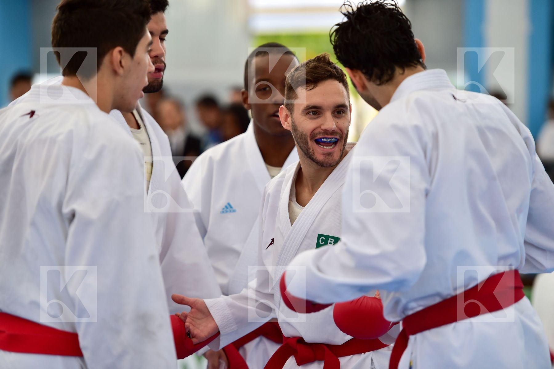 Brasil final kumite Male team Venezuela