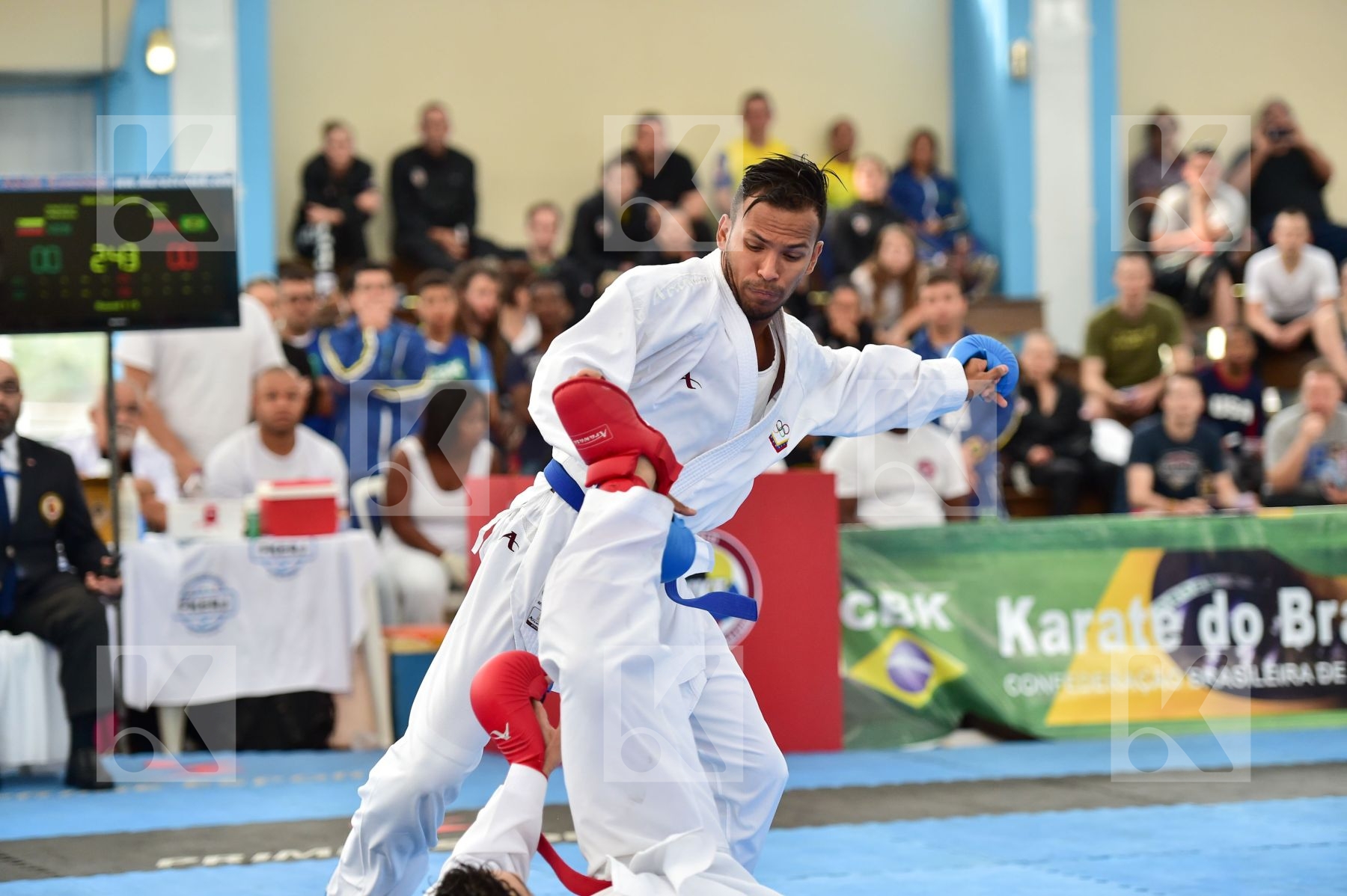 Brasil final kumite Male team Venezuela