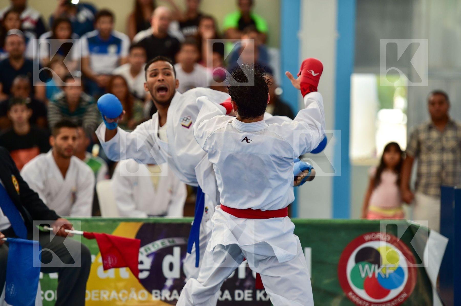 Brasil final kumite Male team Venezuela