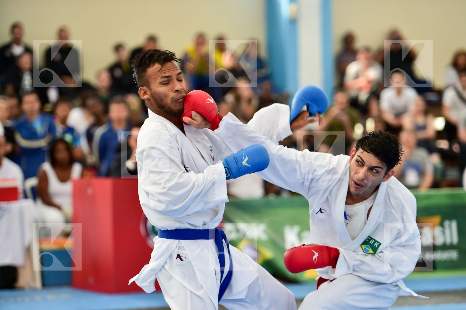 Brasil final kumite Male team Venezuela