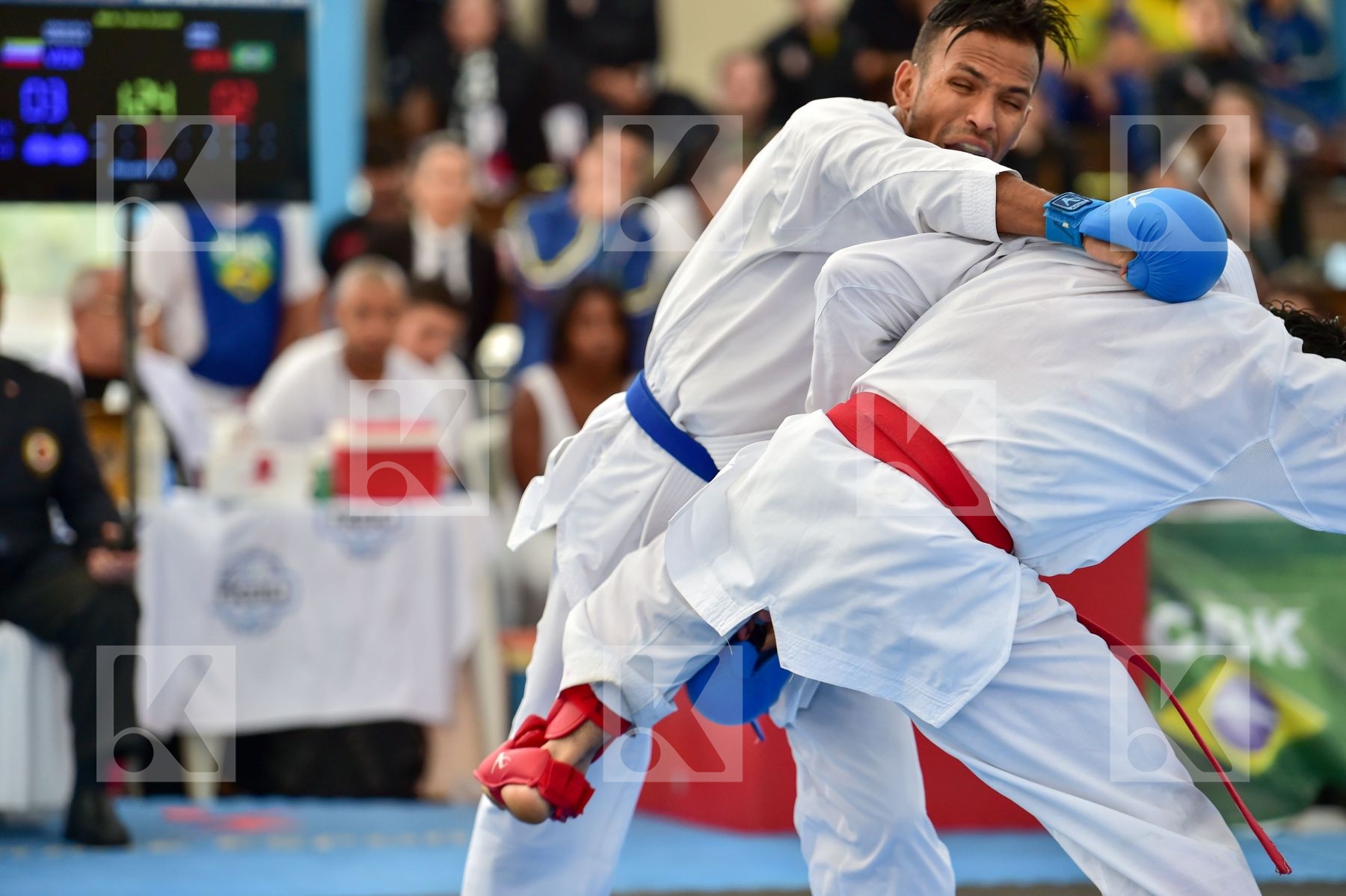 Brasil final kumite Male team Venezuela
