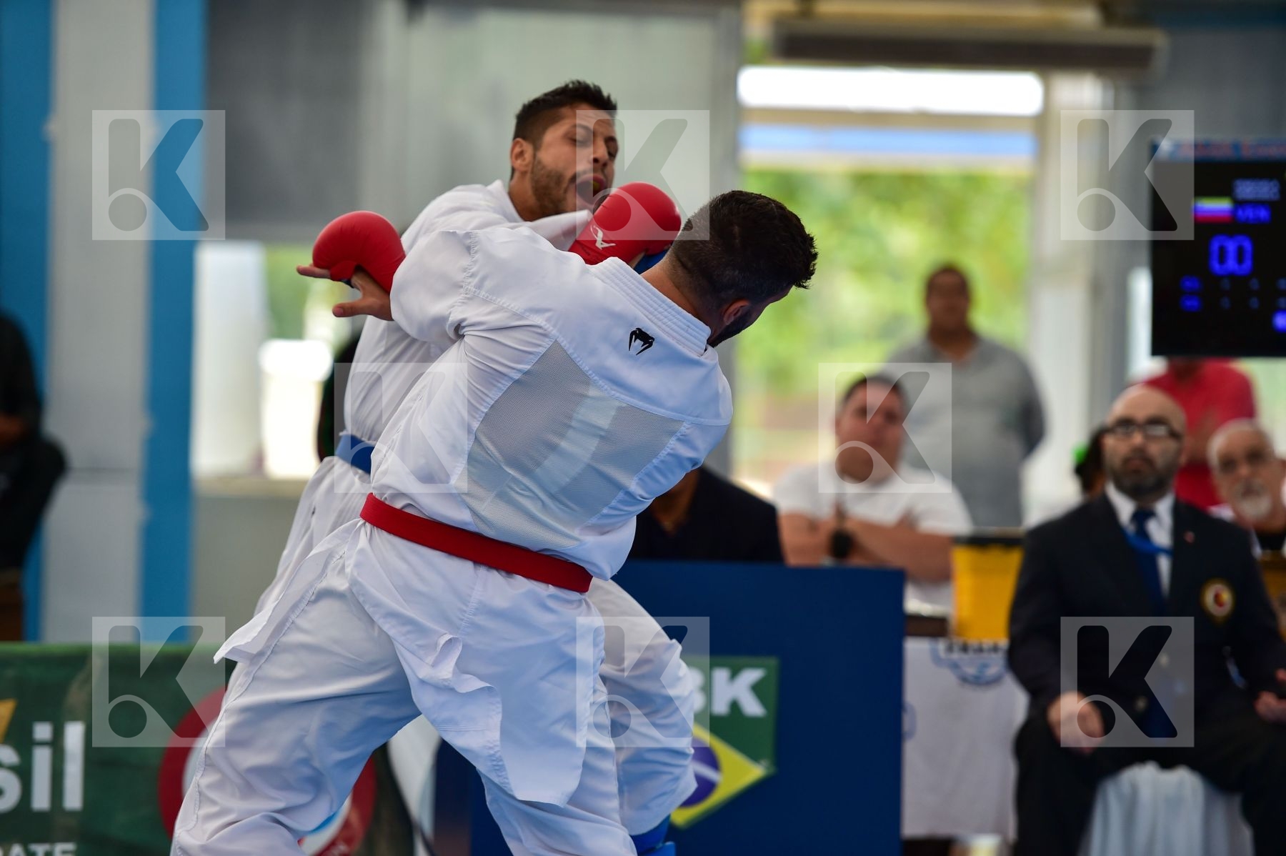 Brasil final kumite Male team Venezuela