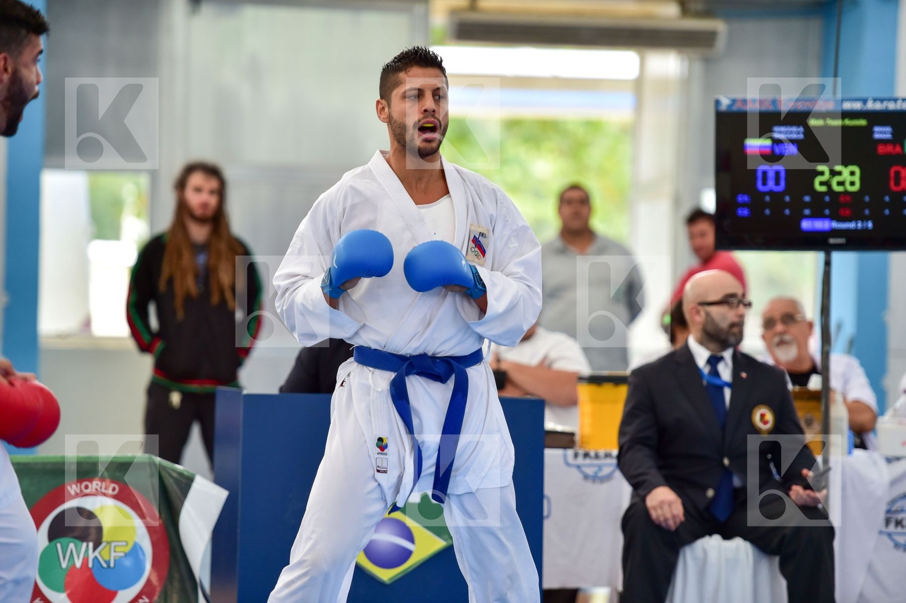 Brasil final kumite Male team Venezuela
