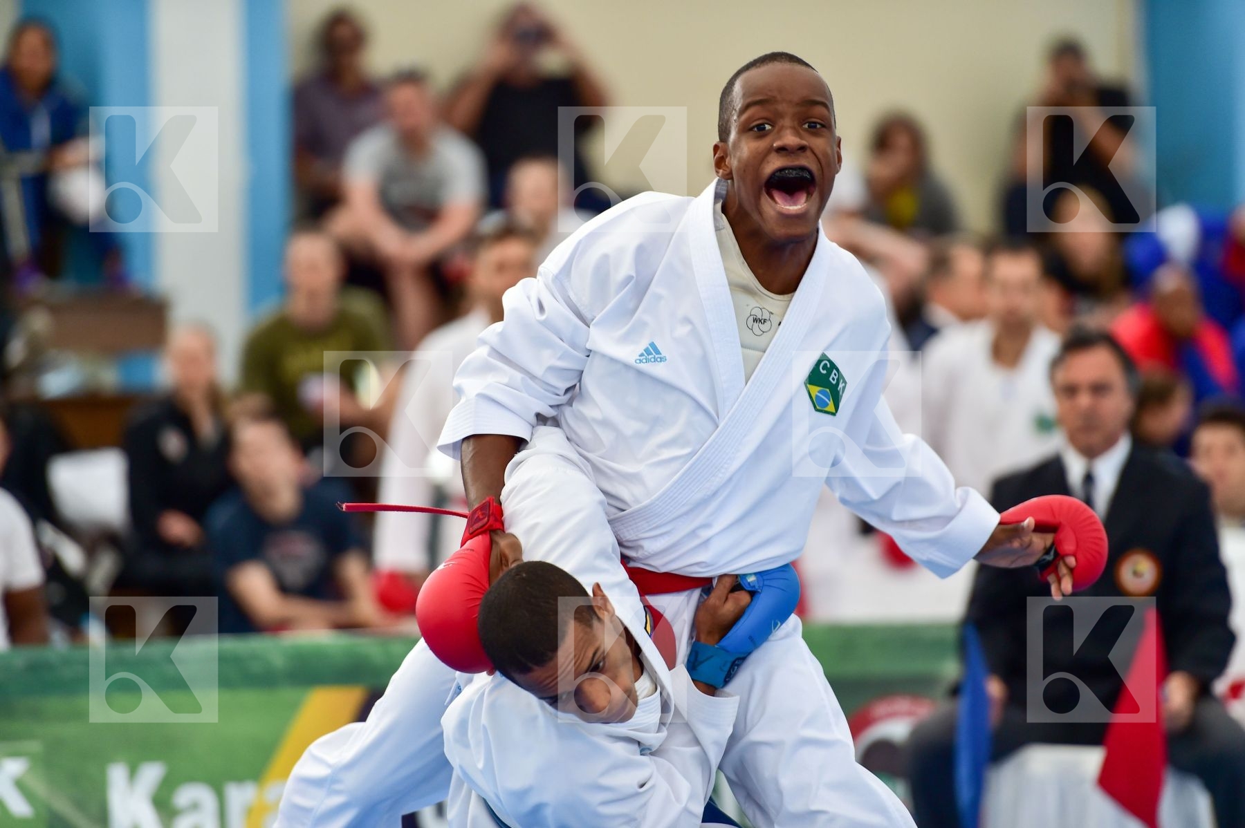 Brasil final kumite Male team Venezuela