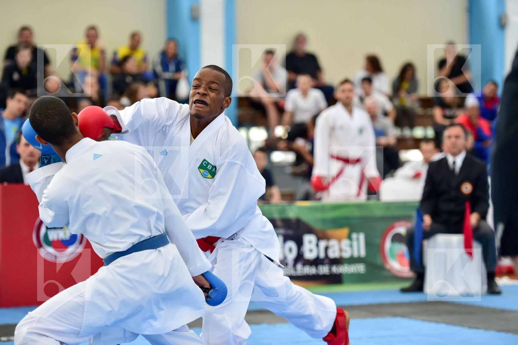 Brasil final kumite Male team Venezuela