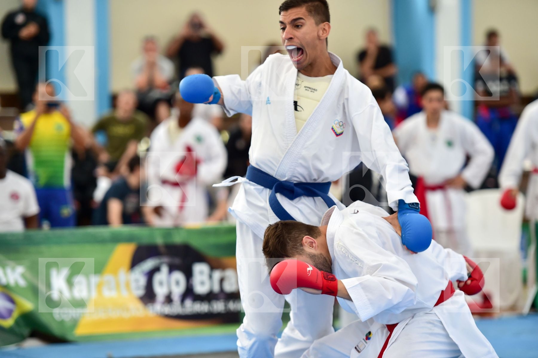 Brasil final kumite Male team Venezuela