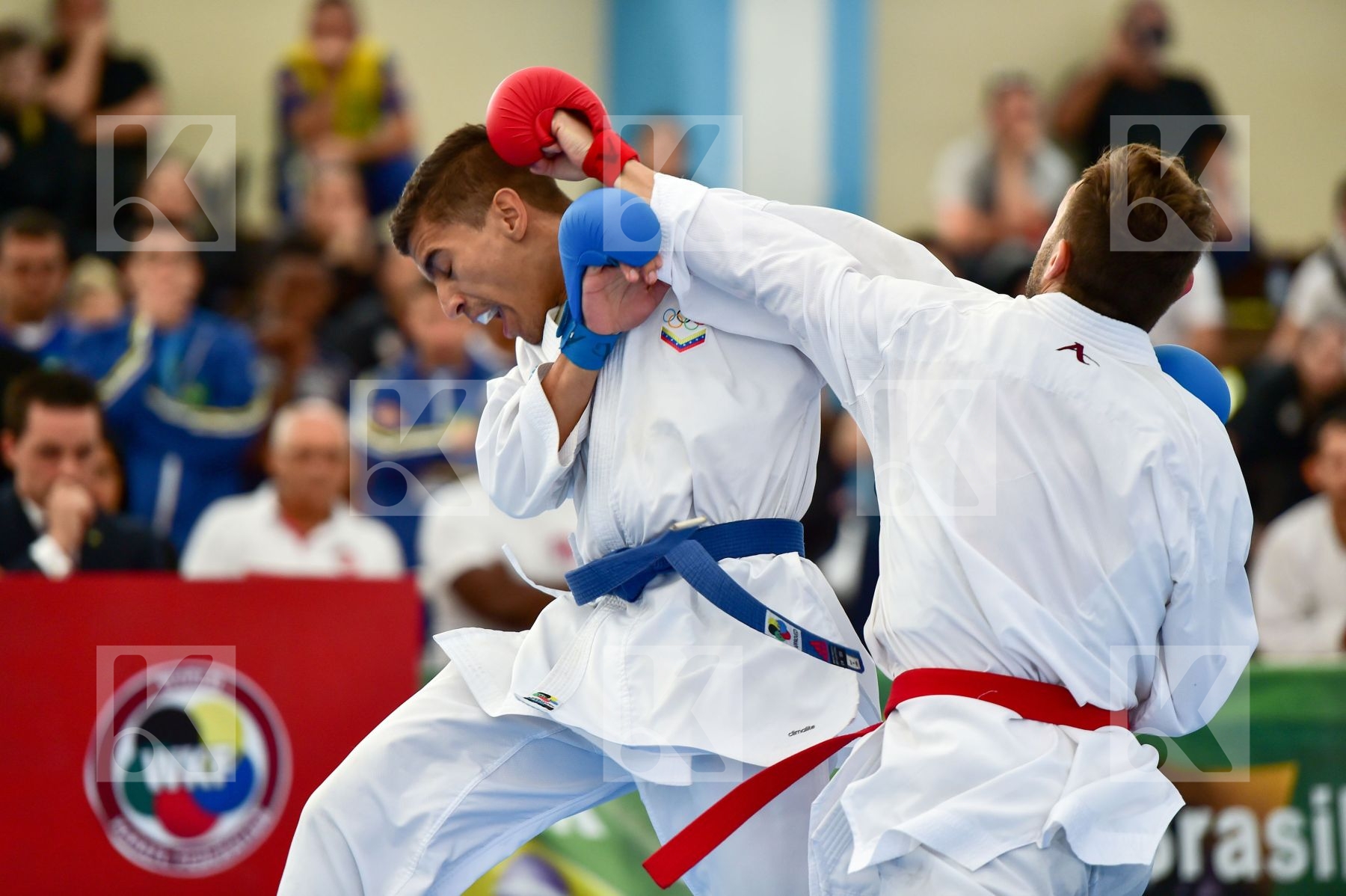 Brasil final kumite Male team Venezuela