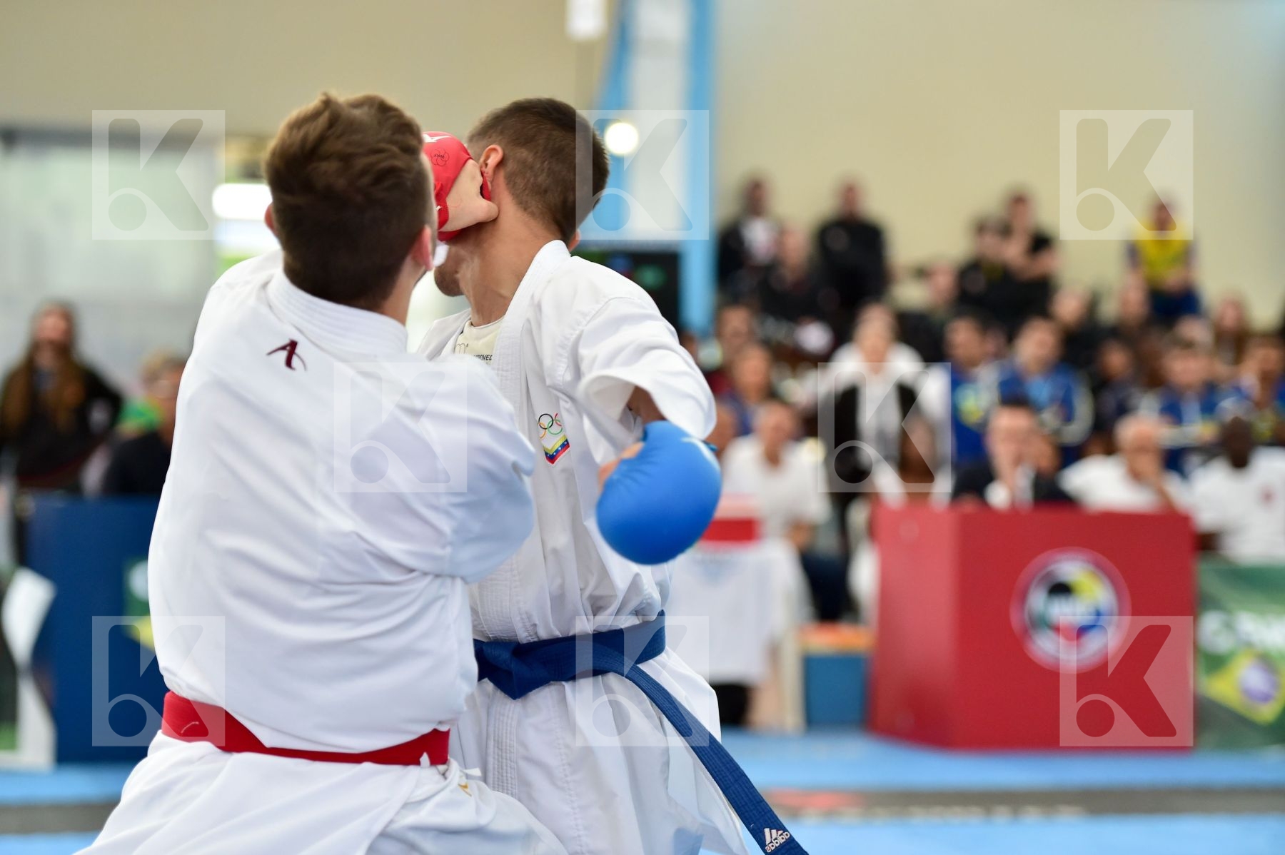 Brasil final kumite Male team Venezuela