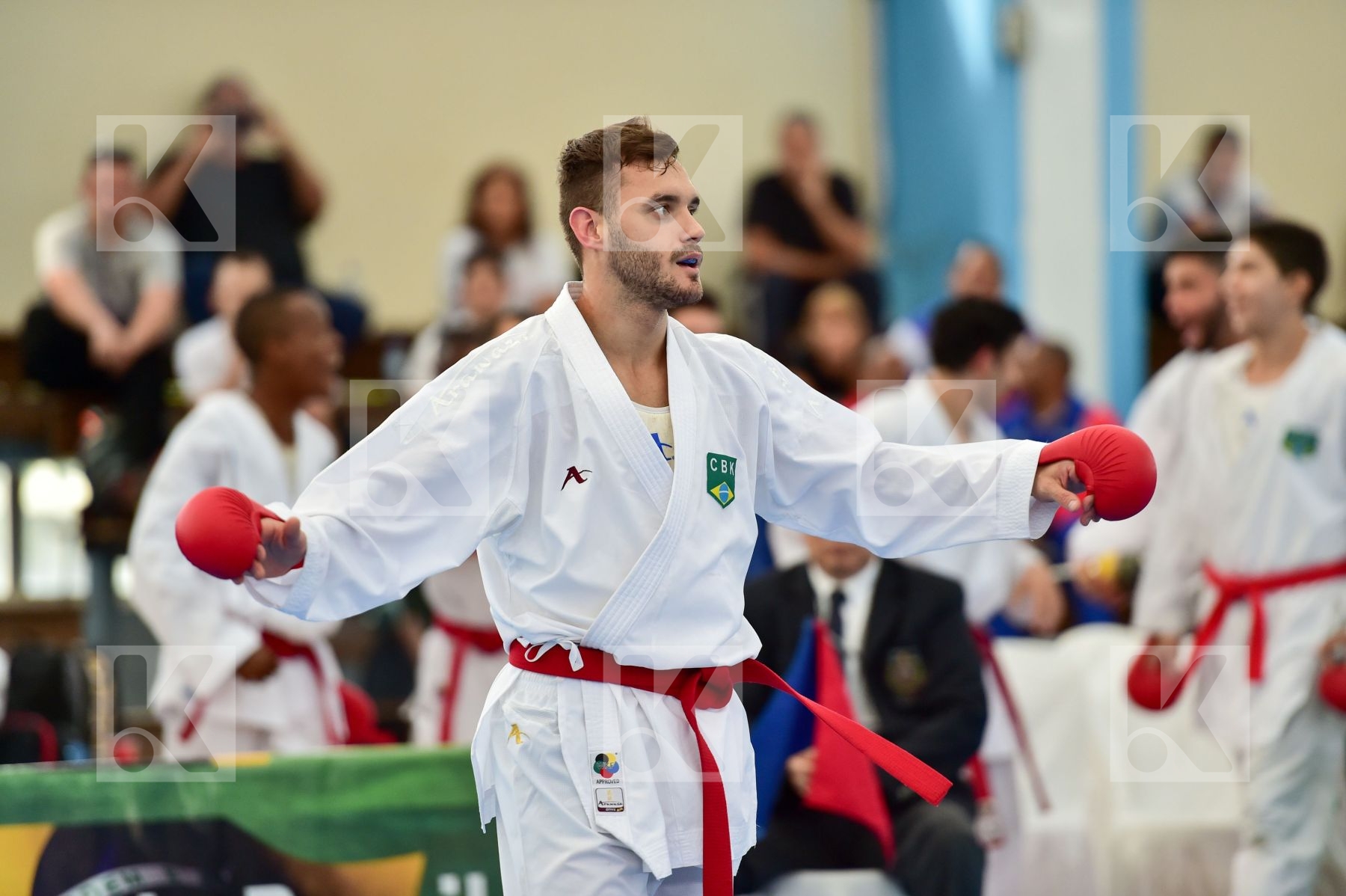 Brasil final kumite Male team Venezuela