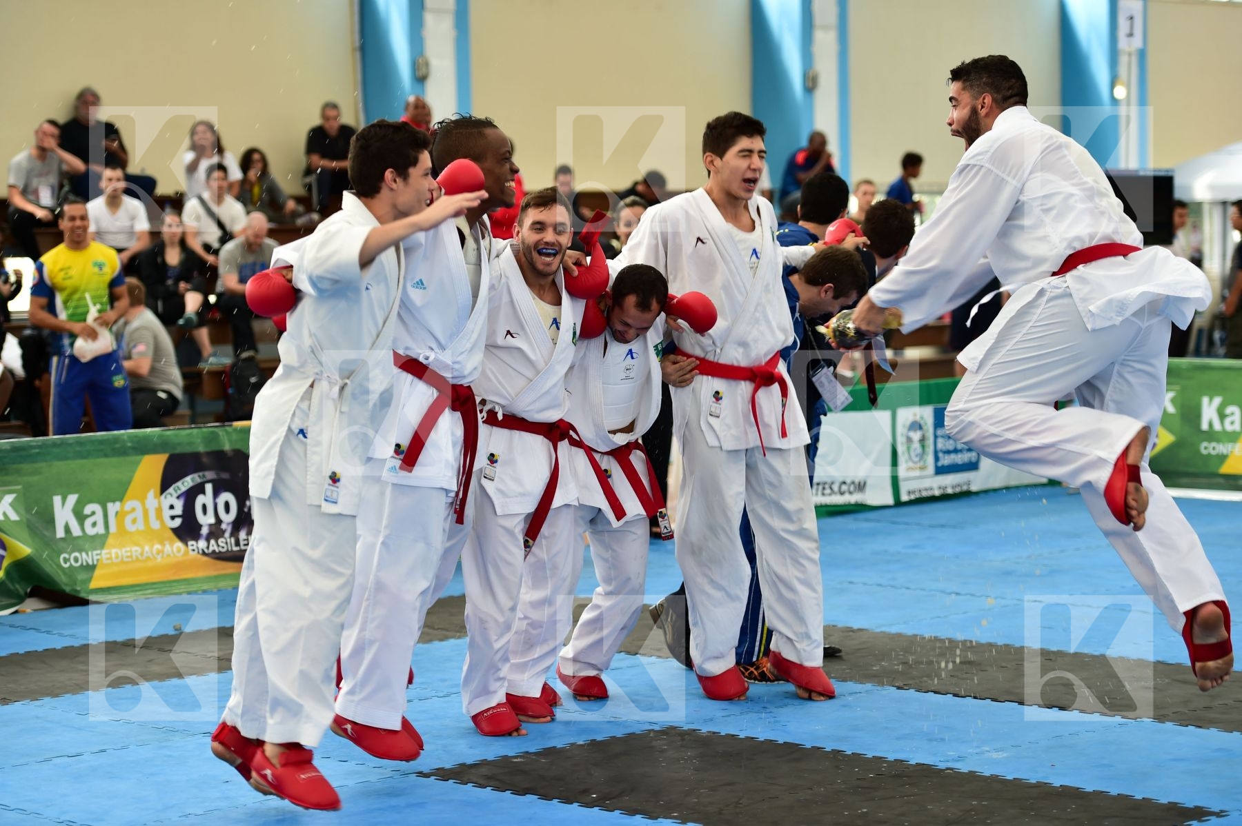 Brasil final kumite Male team Venezuela