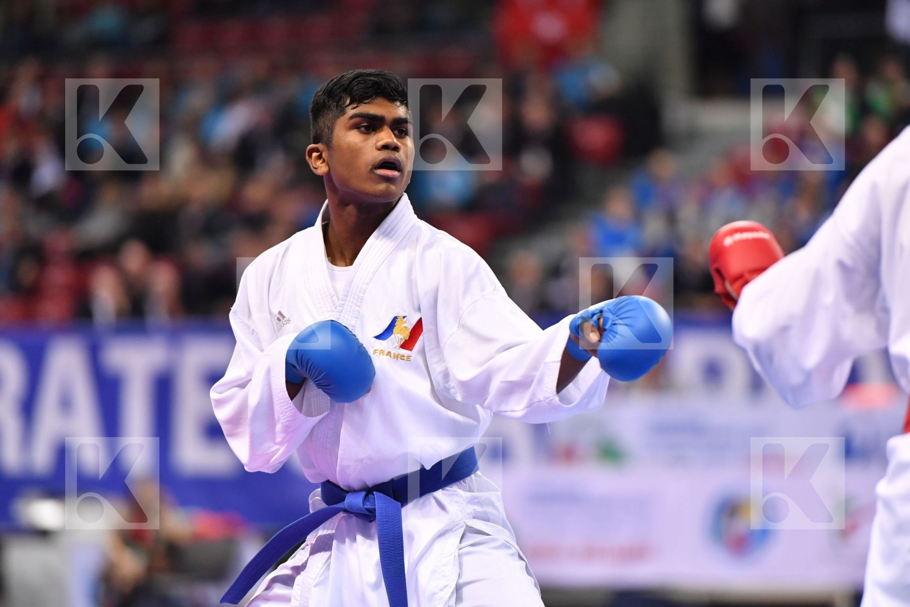 France Greece Junior kumite male -61 kg Kanagasingam Kajith Xeno